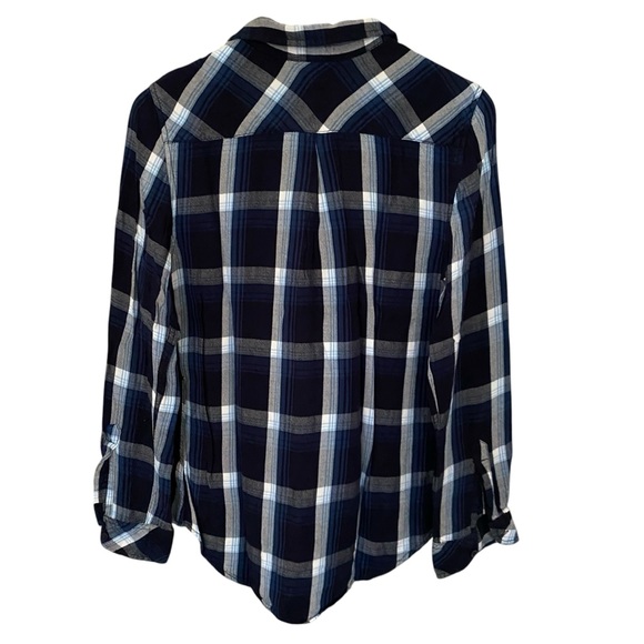 alc | at last classics Plaid Button Down Flannel Women’s Size Medium - Picture 3 of 10